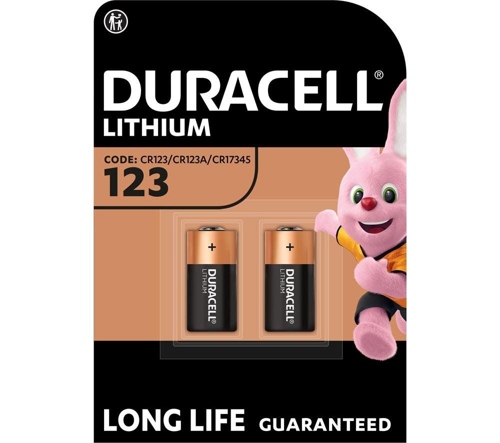 DURACELL DL123A/CR123A/EL123A Ultra Photo 123A Batteries - Pack of 2 - Image 1