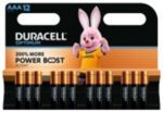 DURACELL Optimum AAA Alkaline Batteries - Pack of 12