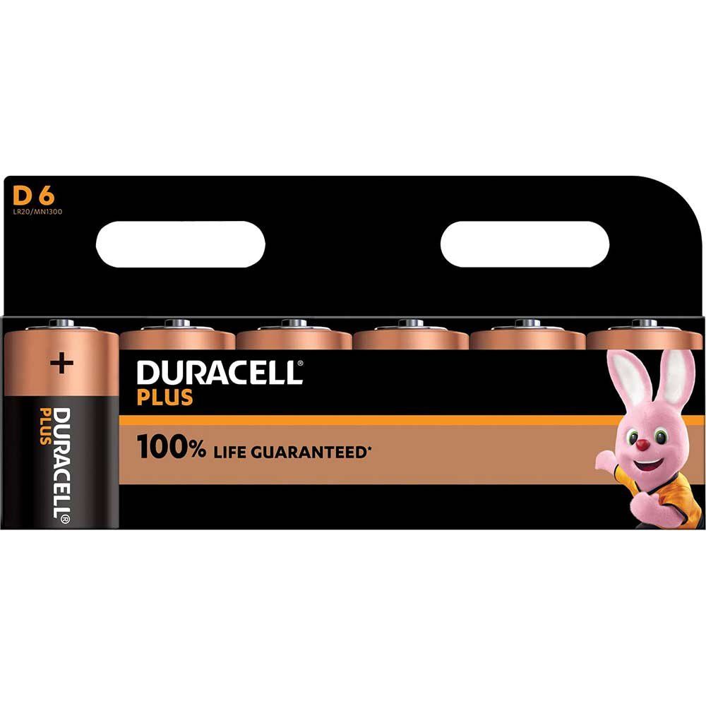 Duracell S18716 D Cell Plus Power +100% Batteries (Pack 6) - Image 1
