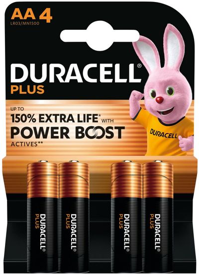 Duracell S30943 Aa Cell Plus With Power Boost Batteries (Pack 4)
