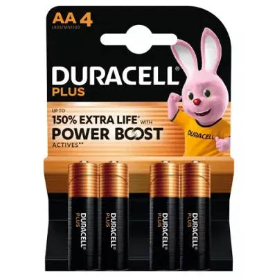 Duracell S30943 Aa Cell Plus With Power Boost Batteries (Pack 4) - Thumbnail 2