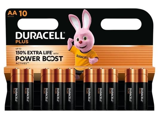 Duracell S30945 Aa Cell Plus With Power Boost Batteries (Pack 10)