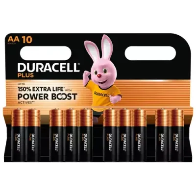 Duracell S30945 Aa Cell Plus With Power Boost Batteries (Pack 10) - Thumbnail 2