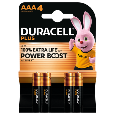 Duracell S30947 Aaa Cell Plus With Power Boost Batteries (Pack 4) - Thumbnail 4