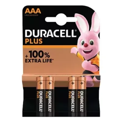 Duracell S30947 Aaa Cell Plus With Power Boost Batteries (Pack 4) - Thumbnail 2