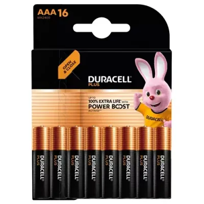 Duracell S30950 Aaa Cell Plus With Power Boost Batteries (Pack 16) - Thumbnail 2