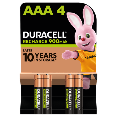 Duracell Aaa Cell 900Mah Rechargeable Batteries (Pack 4) S7662 - Thumbnail 5