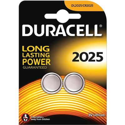 Duracell S5736 Cr2025 Coin Lithium Battery (Pack 2)