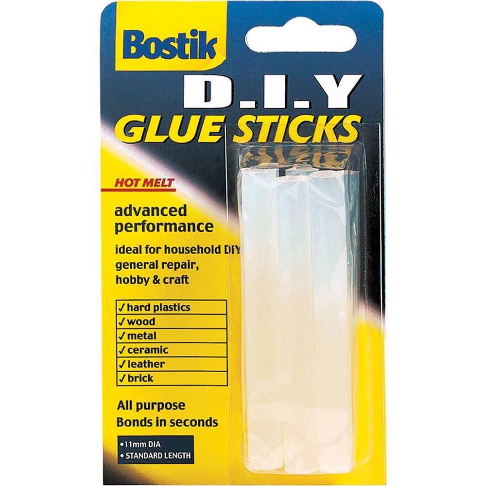 Bostik 30813369 Diy Hot Melt Glue Sticks (Pack 6) - Image 1