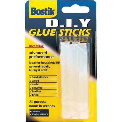 Bostik 30813369 Diy Hot Melt Glue Sticks (Pack 6)