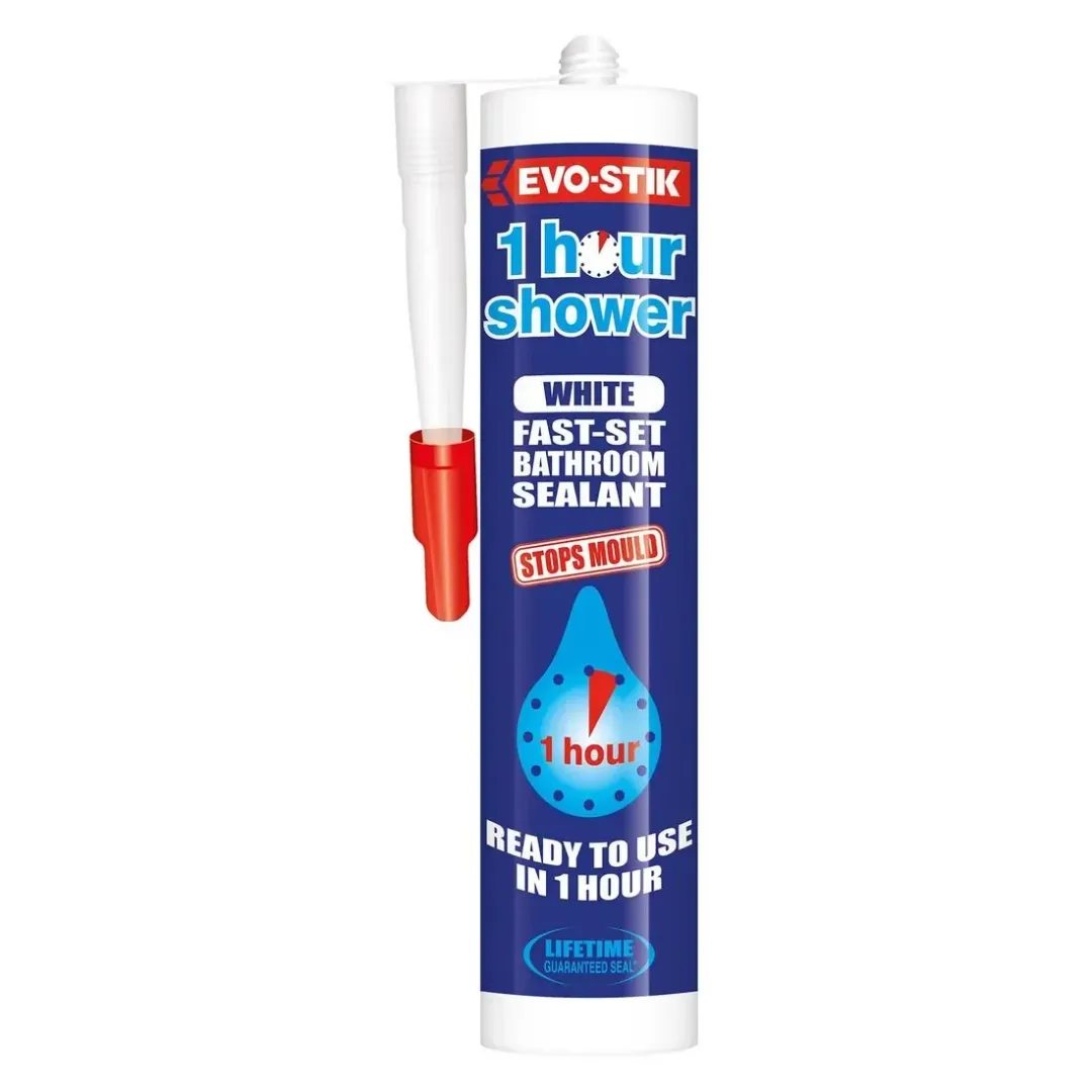 Evo-Stik 1 Hour Shower White 310Ml - Image 1