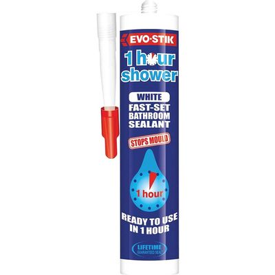 Evo-Stik 1 Hour Shower White 310Ml - Thumbnail 2