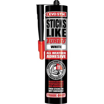 Evo-Stik Sticks Like All Weather Adhesive White 290ml