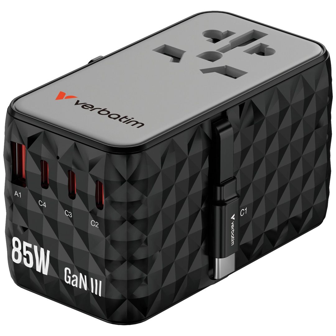 Verbatim Charge 'n' Travel Diamond 85W Retractable Cable CNT-02 - Image 1