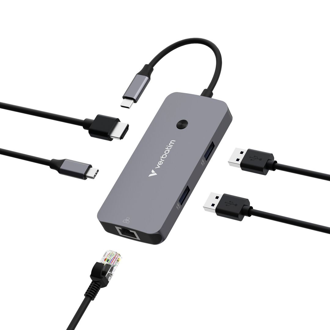 Verbatim CMH-05 USB Type-C 5000 Mbit/s Silver - Image 1