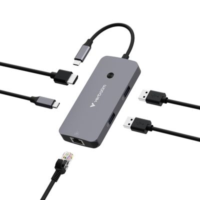 Verbatim CMH-05 USB Type-C 5000 Mbit/s Silver