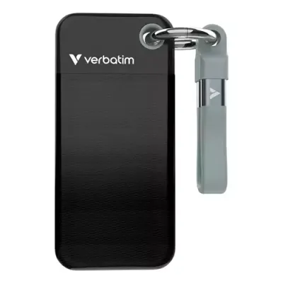 Verbatim Pocket SSD USB 3.2 Gen 2 2TB Black/Grey - Thumbnail 2