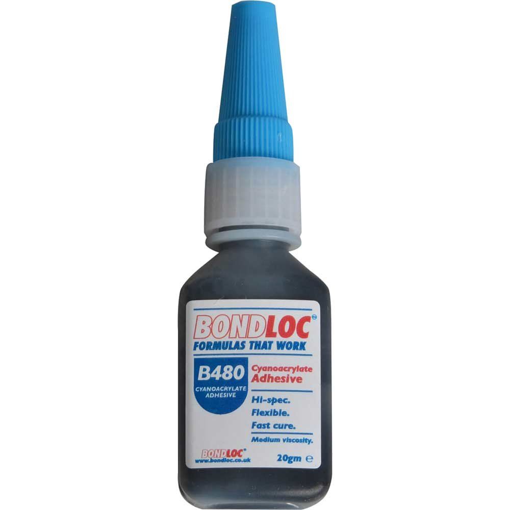 Bondloc B480-20 B480 Black Rubber Toughened Cyanoacrylate 20G - Image 1