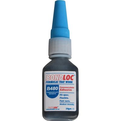 Bondloc B480-20 B480 Black Rubber Toughened Cyanoacrylate 20G