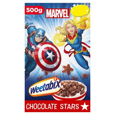 Weetabix Marvel Chocolate Stars 500g - Thumbnail 2