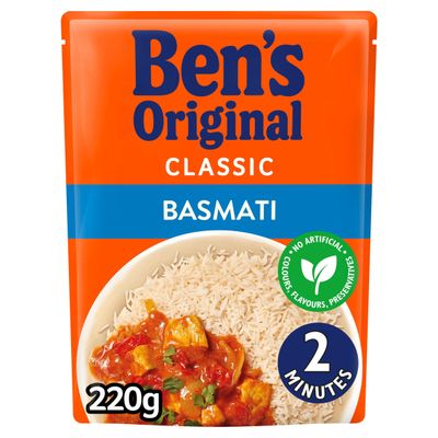 Bens Original Basmati Microwave Rice 220g - Thumbnail 2