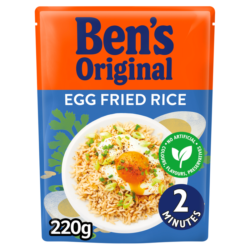 Bens Original Egg Fried Microwave Rice 220g - Image 1