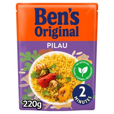 Bens Original Pilau Microwave Rice 220g - Thumbnail 2