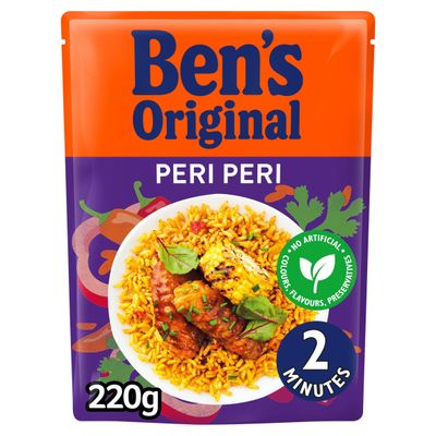 Bens Original Peri Peri Microwave Rice 220g - Thumbnail 2