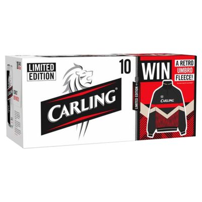 Carling Original Lager Beer Can 10 x 440ml - Thumbnail 2