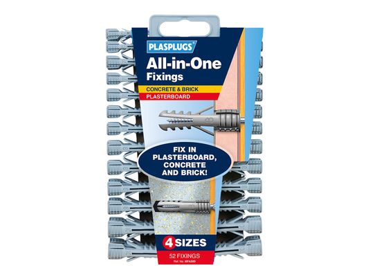 Plasplugs MFA500CC Mfa 500 All-In-One Fixings Assorted (52)