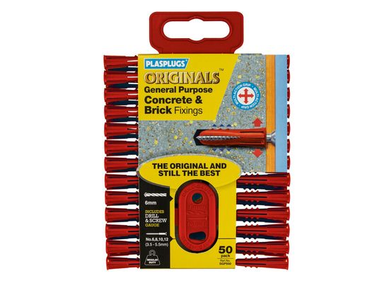 Plasplugs SGP550CC Sgp550 Originals™ General-Purpose Fixings (Pack 50)