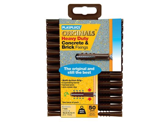 Plasplugs SBJP551CC Sbjp551 Originals™ Heavy-Duty Fixings (Pack 50)