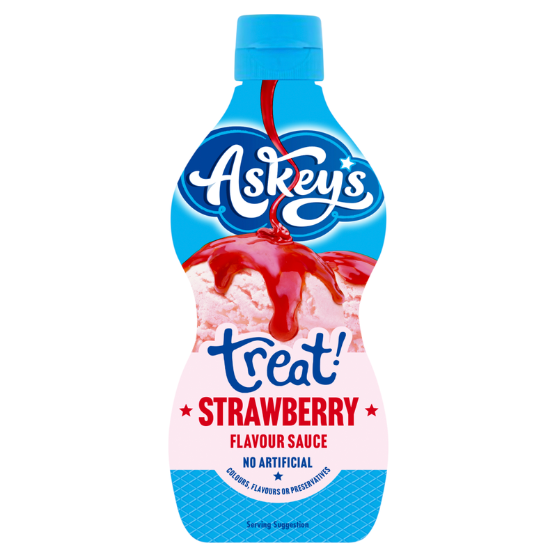 Askeys Treat! Strawberry Flavour Sauce 325g - Image 1