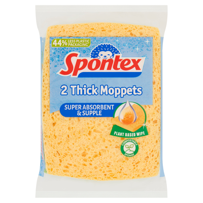 Spontex Thick Moppets Twin Pack