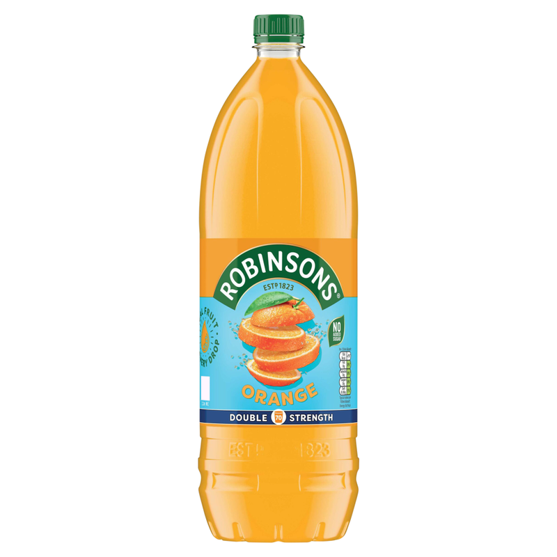 Robinsons Double Strength Orange No Added Sugar Squash 1.75L - Image 1