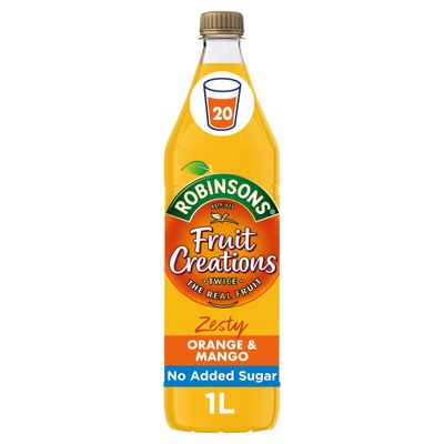 Robinsons Fruit Creations Orange & Mango Squash 1L - Thumbnail 2