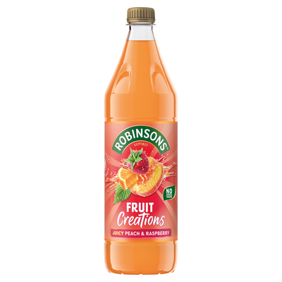 Robinsons Juicy Peach & Raspberry Fruit Creations 1L - Thumbnail 2