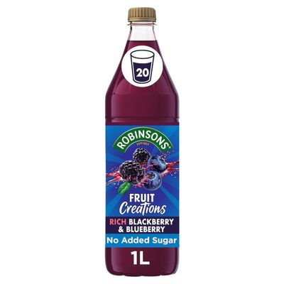 Robinsons Fruit Creations Rich Blackberry & Blueberry 1L - Thumbnail 2