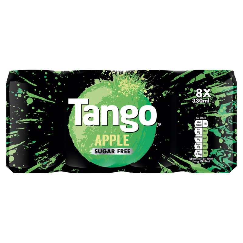 Tango Apple Sugar Free Cans 8 x 330ml - Image 1