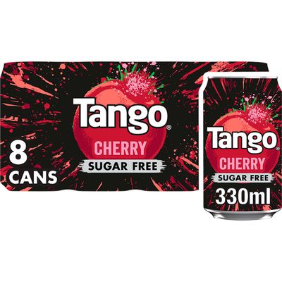 Tango Cherry Sugar Free Cans 8 x 330ml - Thumbnail 2
