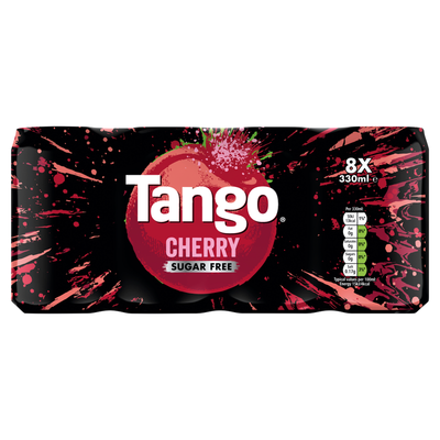 Tango Cherry Sugar Free Cans 8 x 330ml