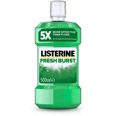 Listerine Fresh Burst Daily Mouthwash 500ml - White - Thumbnail 2