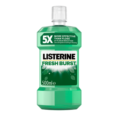 Listerine Fresh Burst Daily Mouthwash 500ml - White