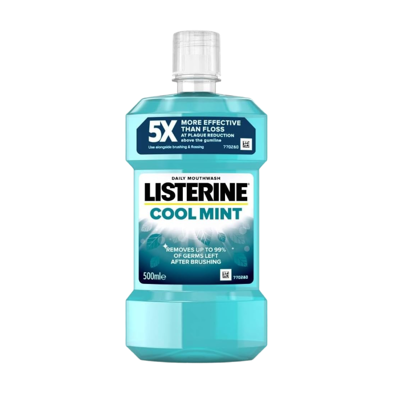 Listerine Cool Mint Daily Mouthwash 500ml - White - Image 1