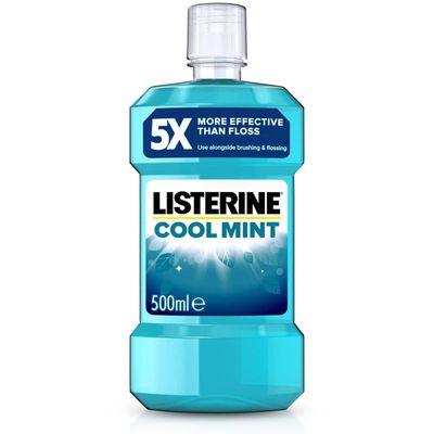 Listerine Cool Mint Daily Mouthwash 500ml - White - Thumbnail 2