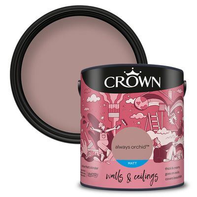 Crown Matt Emulsion - Always Orchid / 2.5l - Thumbnail 2