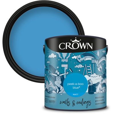 Crown Matt Emulsion - Peek-a-boo Blue / 2.5l
