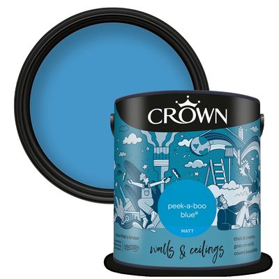 Crown Matt Emulsion - Peek-a-boo Blue / 2.5l - Thumbnail 2