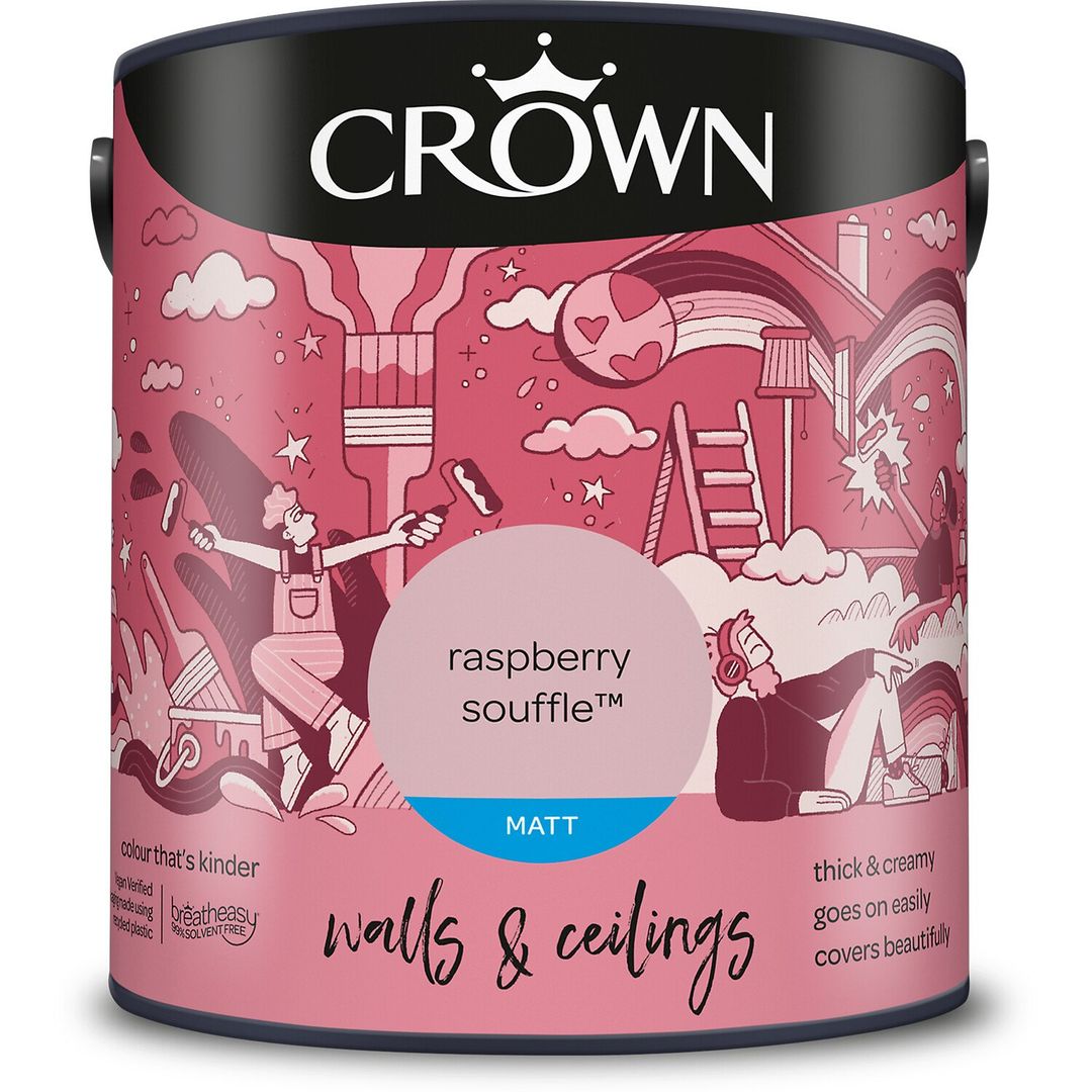 Crown Matt Emulsion - Raspberry Souffle / 2.5l - Image 1