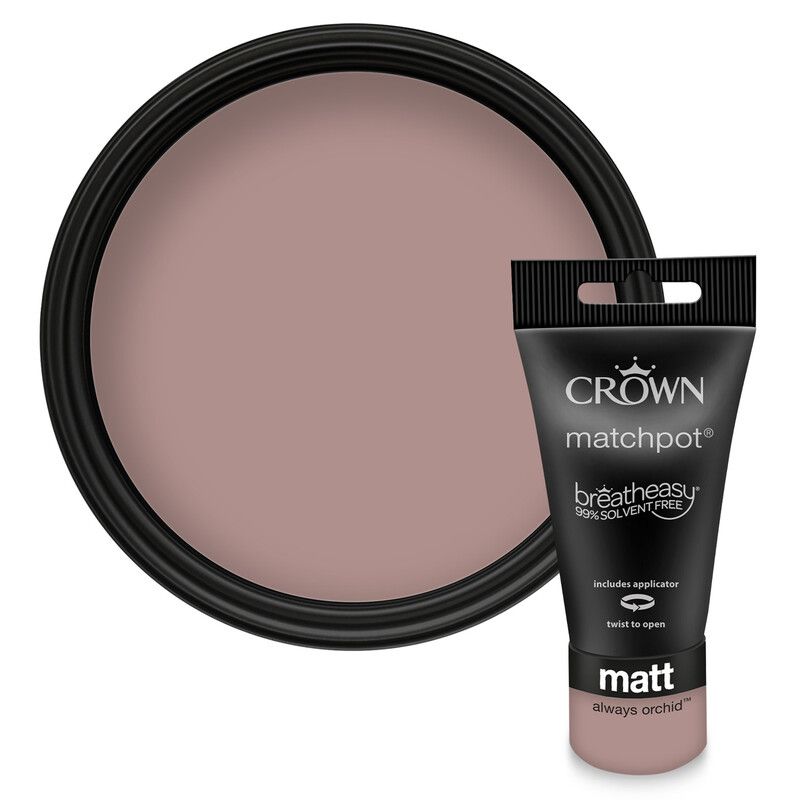 Crown Breatheasy Matt Emulsion Tester Pot - Always Orchid - Image 1